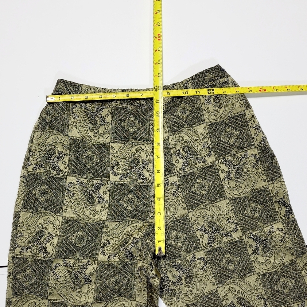Habitat Silky Sage Paisley Patchwork Pants Made in USA (S) - Picture 7 of 8